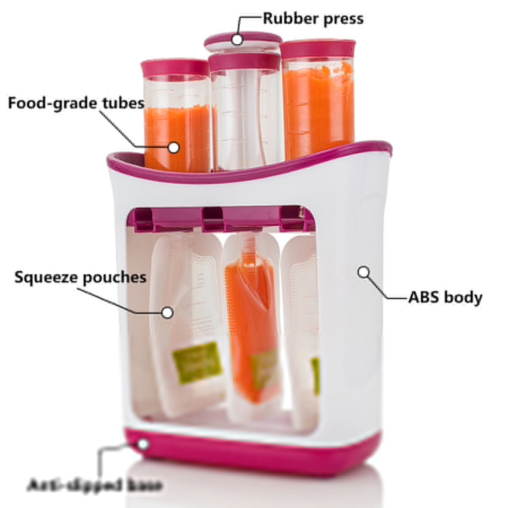 Food Squeeze Station + 10 pouch